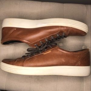 Ecco Brown Leather Fashion Sneakers Size 13